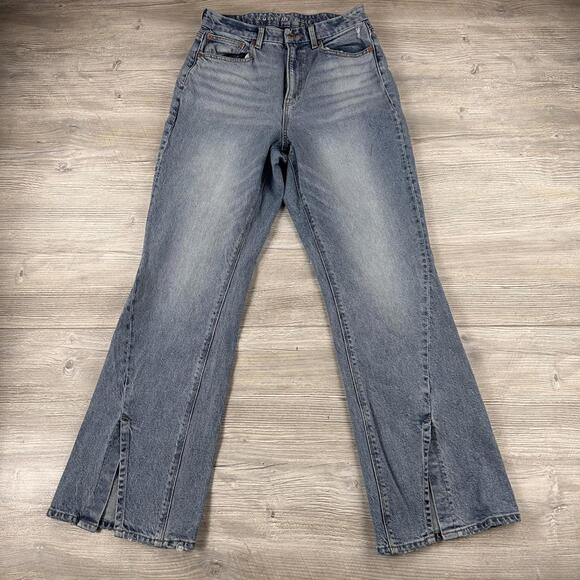 American Eagle Outfitters Denim - American Eagle Jeans Womens 8 Reg 30x30 Light Wash Curvy 90's Bootcut Rayon Y2K